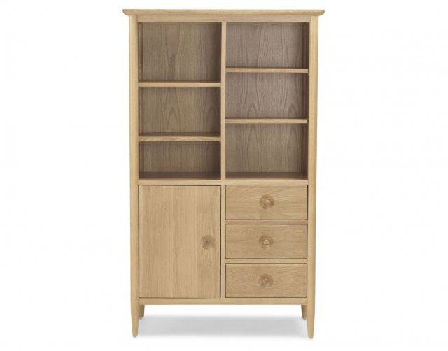 Henley Solid Oak Display Cabinet - Furniture World