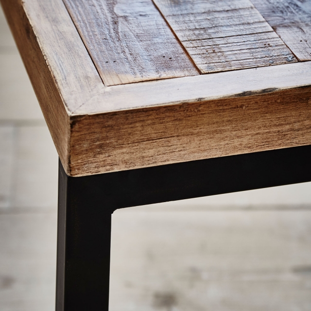 Rustic wood extendable dining shop table