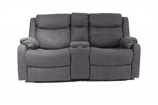 2 seater recliner sofa with cup holders