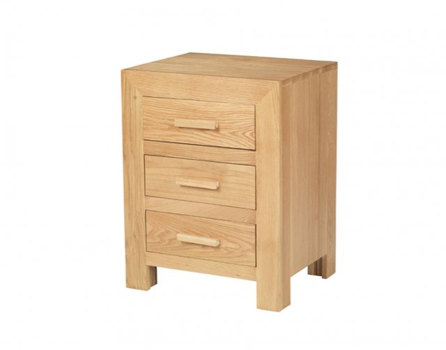 cuba oak bedside table