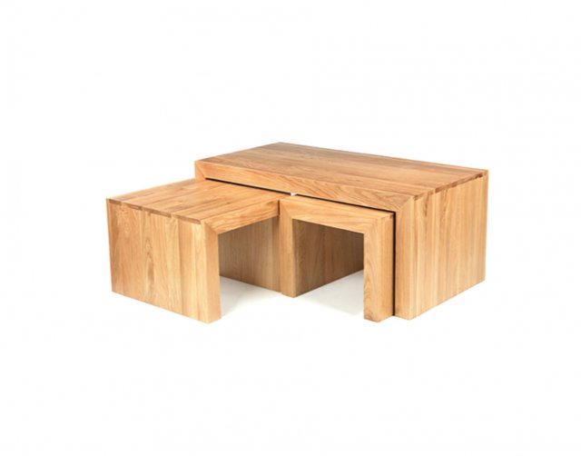 long john nest of tables oak