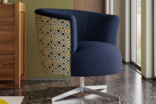 target blue swivel chair