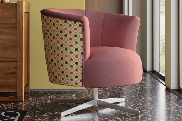 orla kiely lily swivel chair