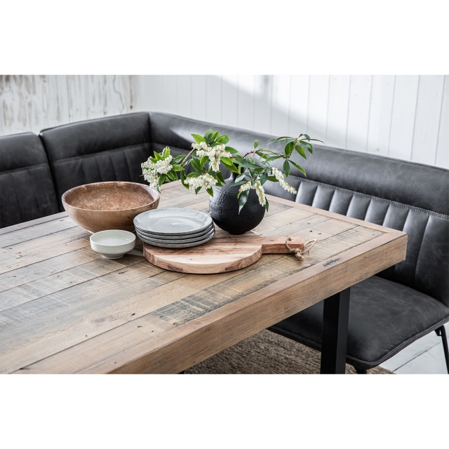 Leather corner dining set sale