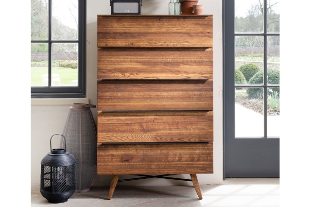 Solid wood bedroom chest deals of drawers