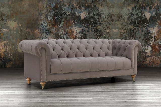 Buckley Fabric Chesterfield 3.5 Seater Sofa Furniture World