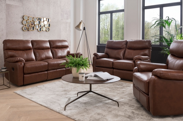 Butterscotch leather recliner sale