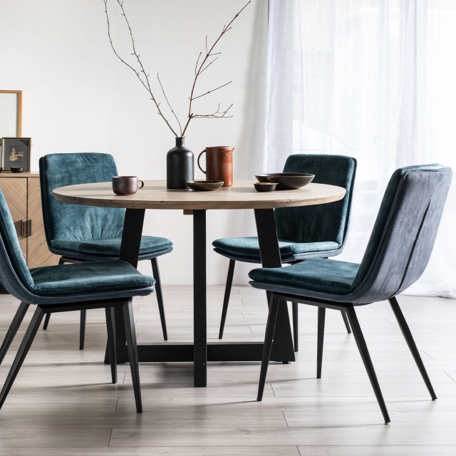 teal blue leather dining chairs