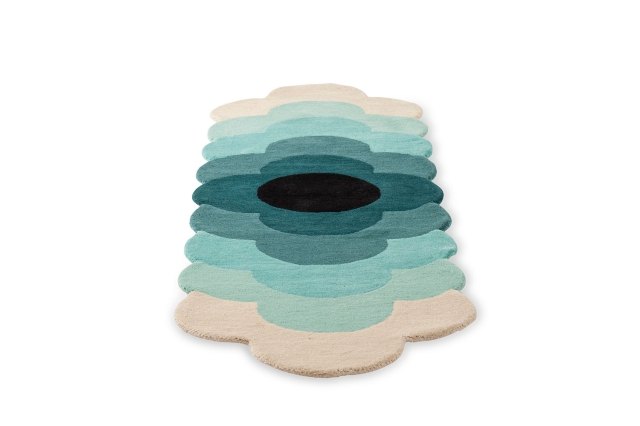 Orla Kiely OR Flower Teal Rug Orla Kiely OR Flower Teal Rug