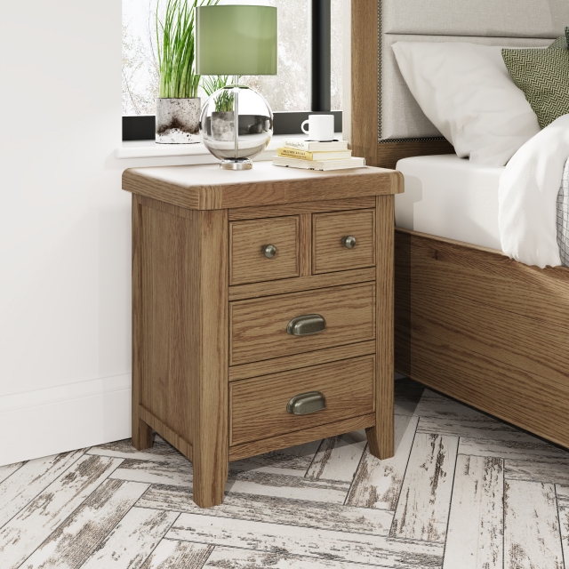 Wide on sale bedside tables