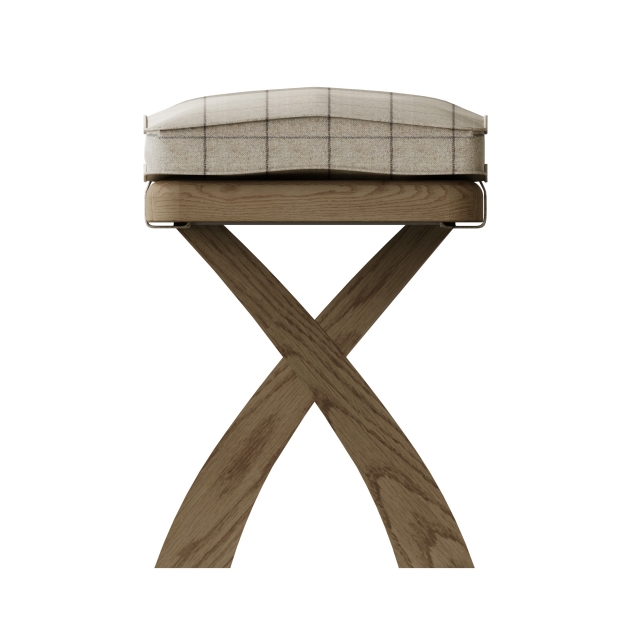 Cross leg on sale ottoman stool