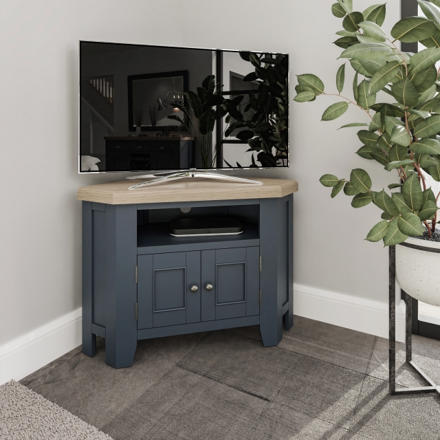 Dark oak deals corner tv unit