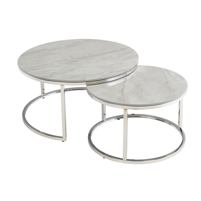 Round table on sale coffee table