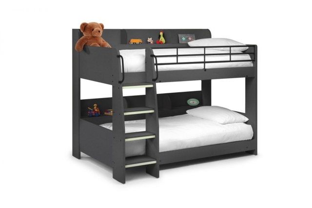 Black wood deals bunk beds