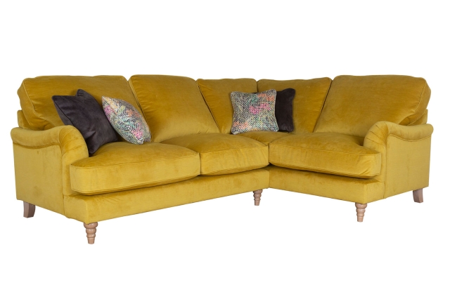 Yellow deals corner sofa