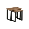 CFL Boston Reclaimed Wood Industrial Nest of Tables