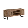 CFL Boston Reclaimed Wood Industrial Wide TV Unit