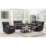 Annaghmore Furniture Silva Soft Touch Fabric Recliner 3 Seater Sofa with Drop Down Table and Cup Holders