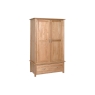 Moda Solid Oak 1 Drawer Wardrobe