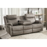 Sofa Source Ireland Ellena Soft Grey 3 Seater Recliner Sofa with Table