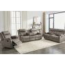 Sofa Source Ireland Ellena Soft Grey 3 Seater Recliner Sofa with Table