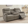 Sofa Source Ireland Ellena Light Grey 3 Seater Recliner Sofa with Table