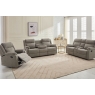 Sofa Source Ireland Ellena Light Grey 3 Seater Recliner Sofa with Table