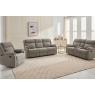 Sofa Source Ireland Ellena Light Grey 3 Seater Recliner Sofa with Table