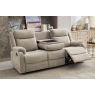 Sofa Source Ireland Ellena Oatmeal 3 Seater Recliner Sofa with Table