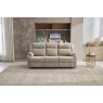 Sofa Source Ireland Ellena Oatmeal 3 Seater Recliner Sofa with Table