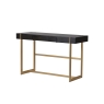 Coach House Soho Dark Brown & Gold Accents Desk Console Table