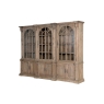 Coach House Colonial Reclaimed Pine Triple Display Cabinet