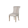 Coach House Colonial Reclaimed Pine Upholstered Dining Chair with Ring