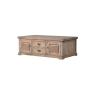 Coach House Colonial Reclaimed Pine 2 Door 2 Drawer Coffee Table