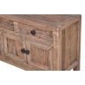 Coach House Reclaimed Oak 4 Door 3 Drawer Console Table