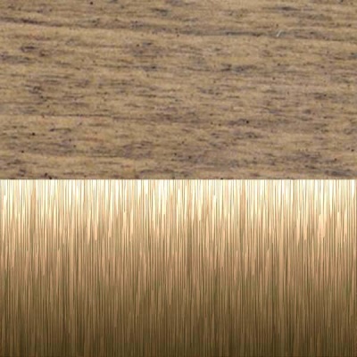 Weathered Oak with Brass Tip