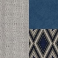 Dallas Silver - Crown Navy - Festival Royal Blue