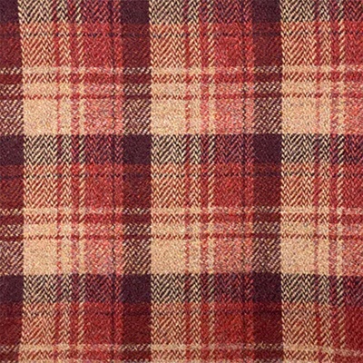Harris Tweed Cameron Check Crimson